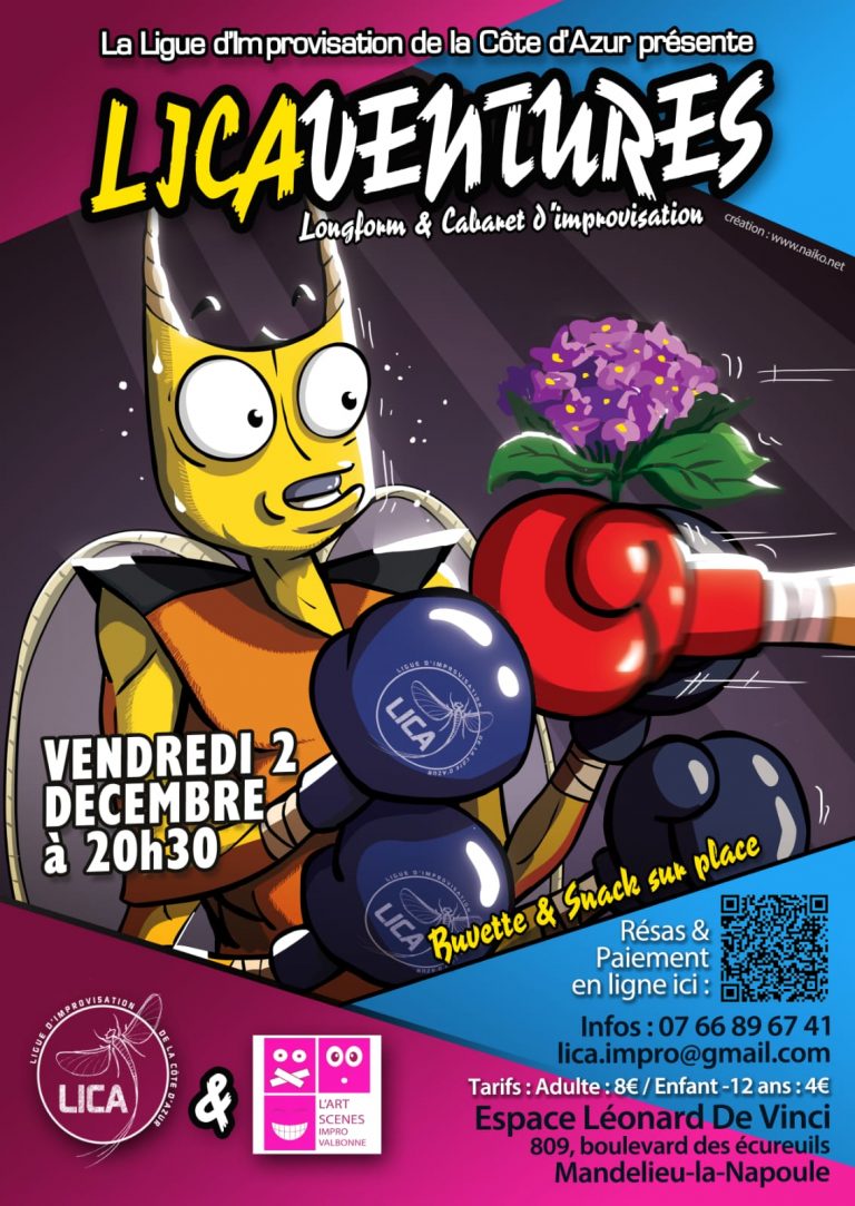 Vendredi 02/12 - LICAventures à Espace LDV - Mandelieu